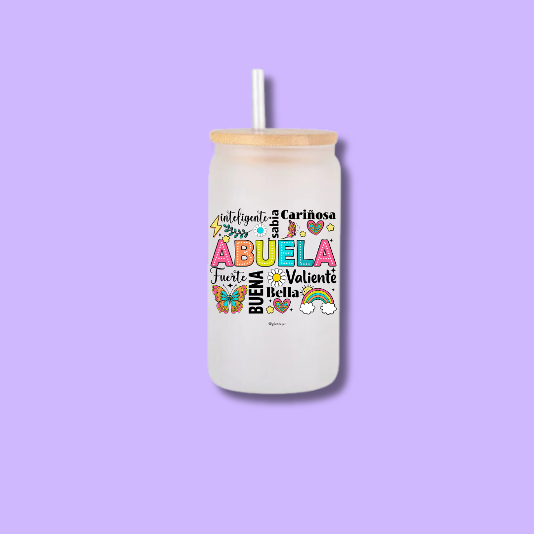 Glass Cup Mamá o Abuela