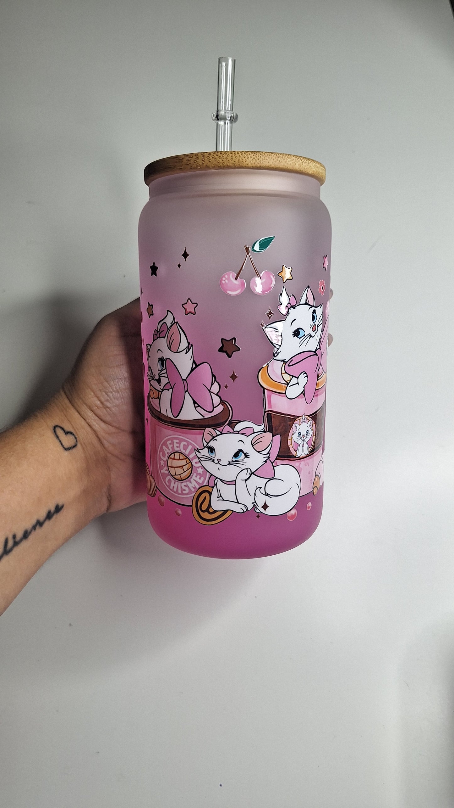 Marie- The Aristocats Glass Cup