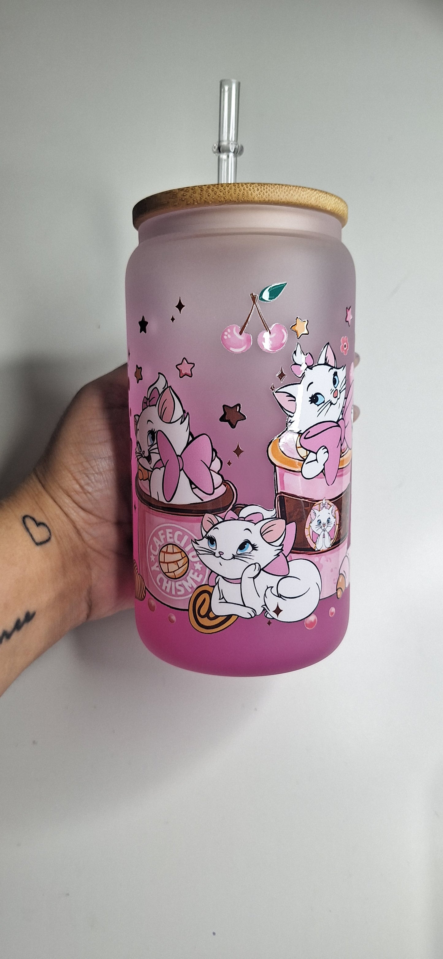 Marie- The Aristocats Glass Cup