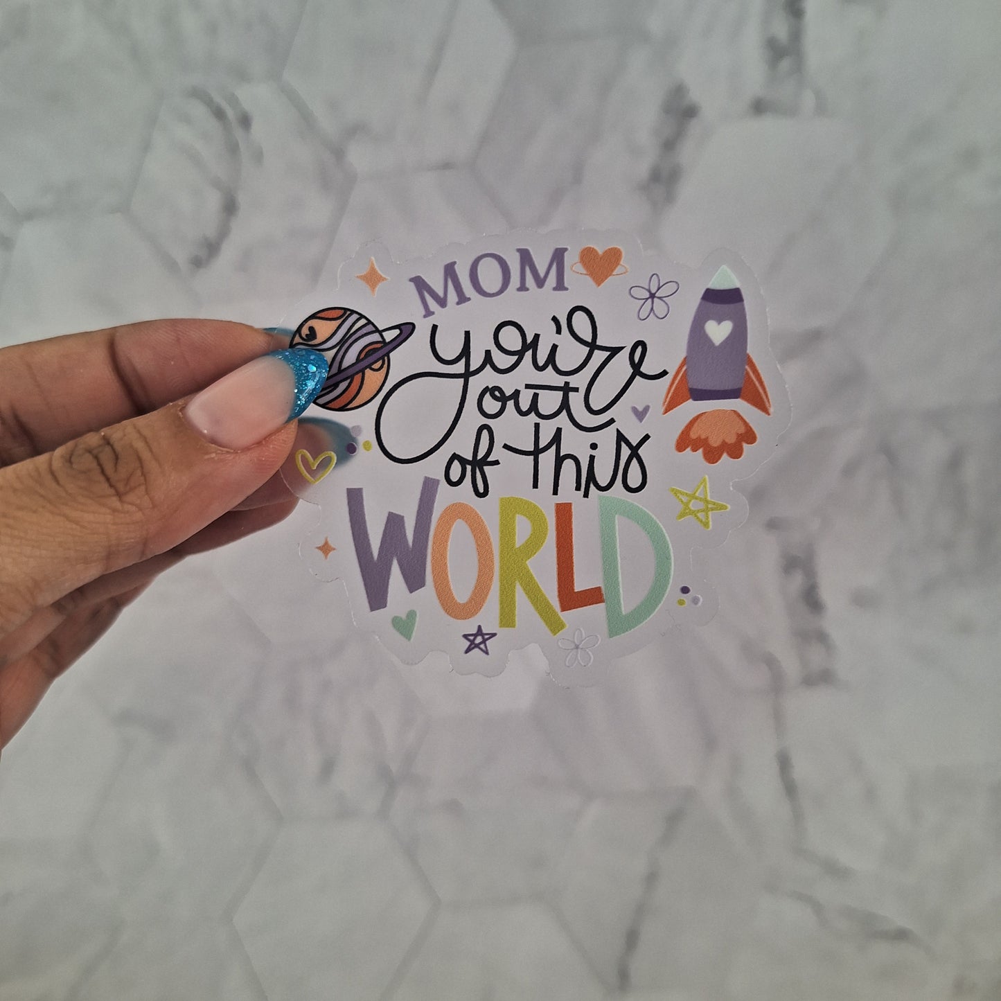 Out of this World Clear Sticker