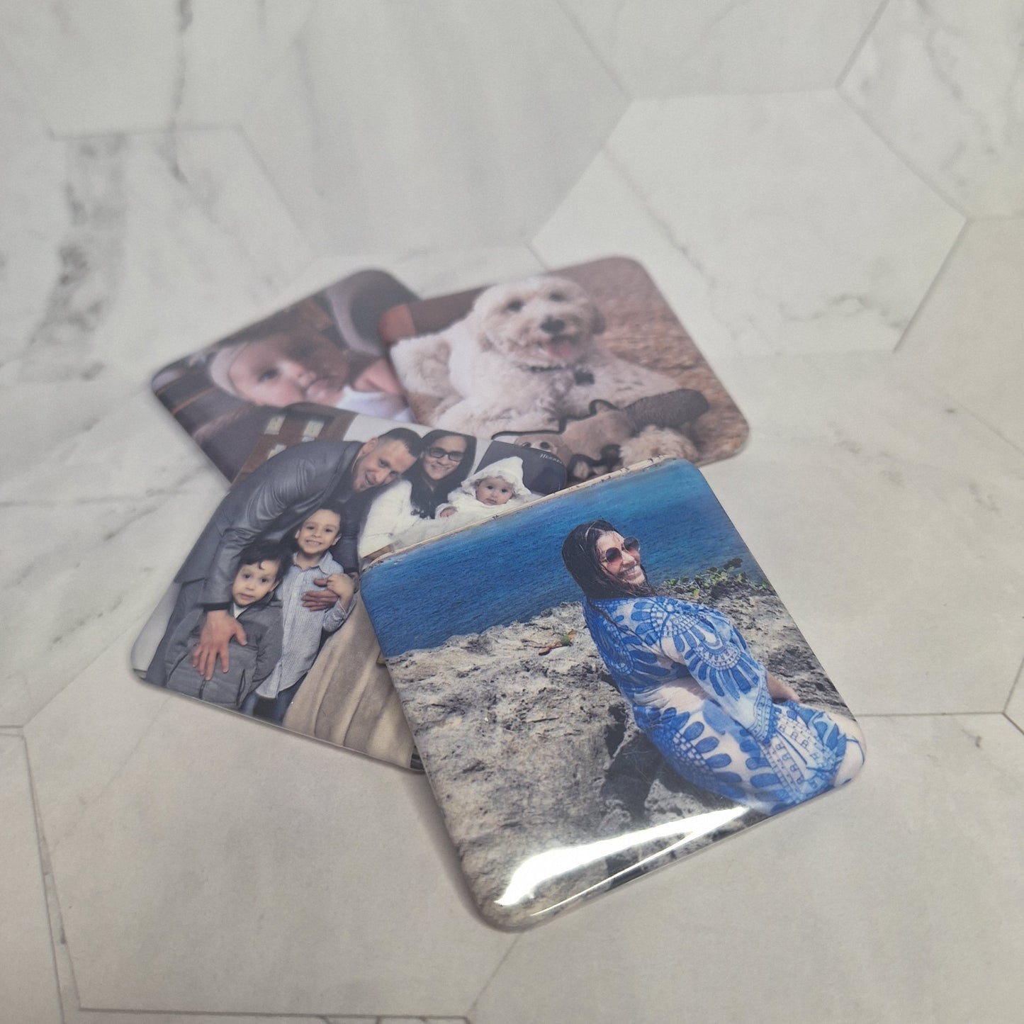 9 Custom Photo Magnets (Round Corner) 2"x2"