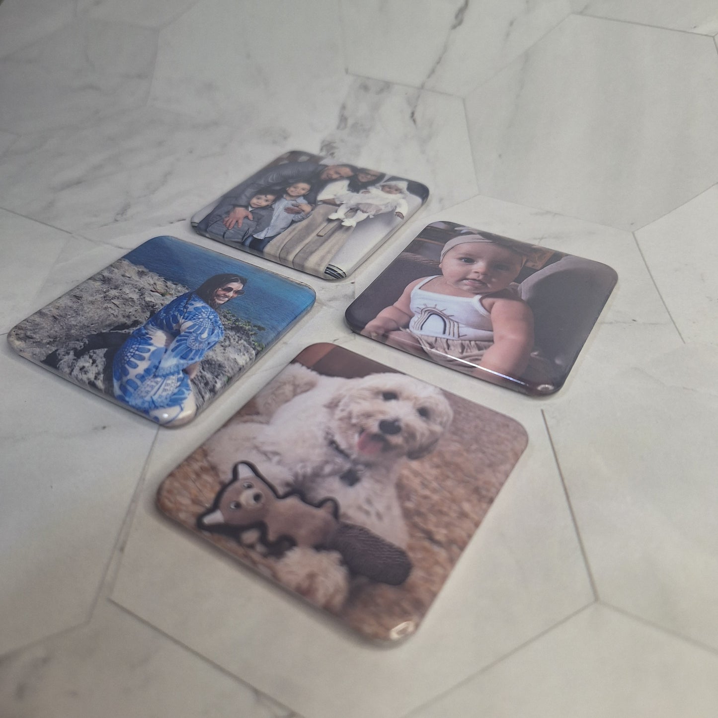 9 Custom Photo Magnets (Round Corner) 2"x2"