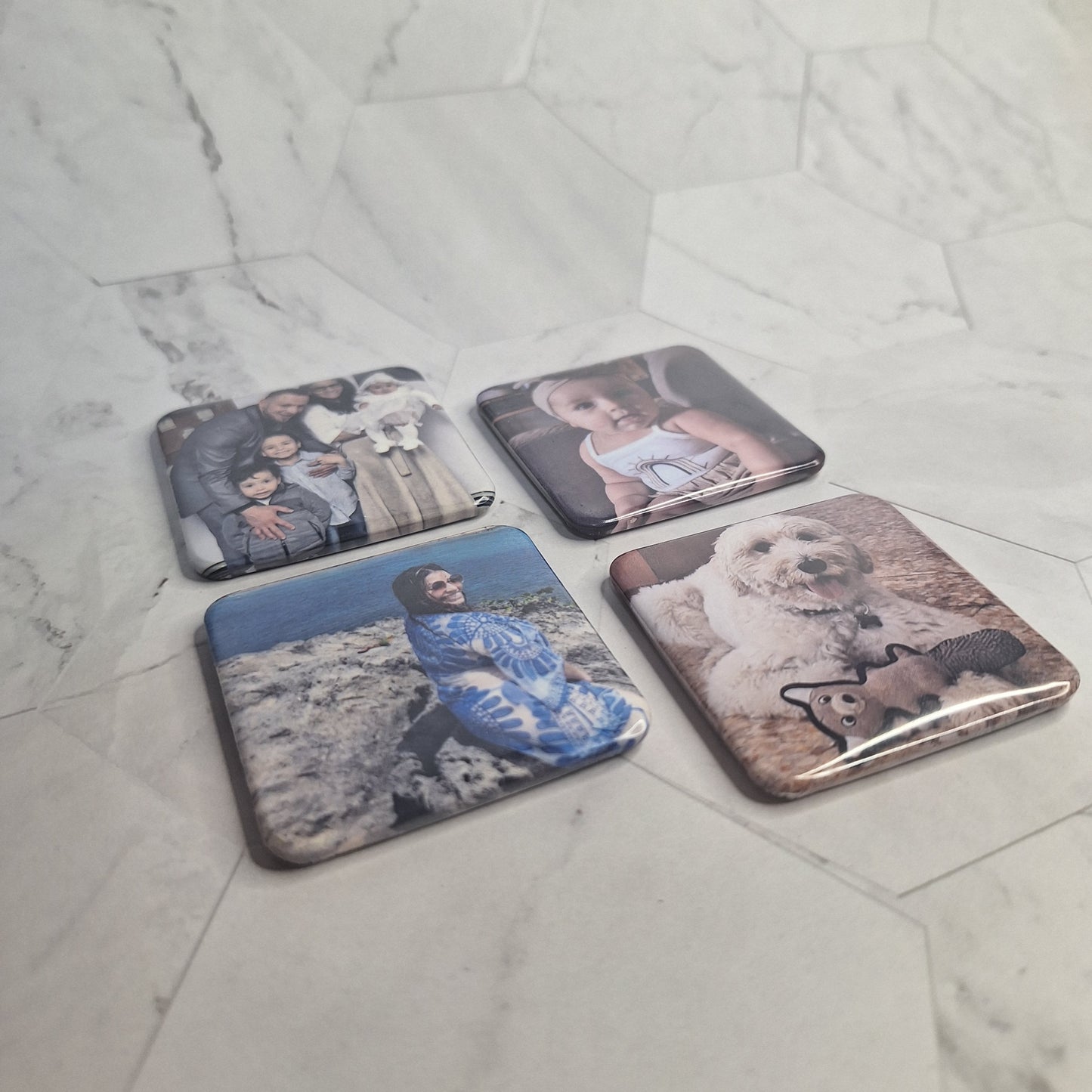 9 Custom Photo Magnets (Round Corner) 2"x2"