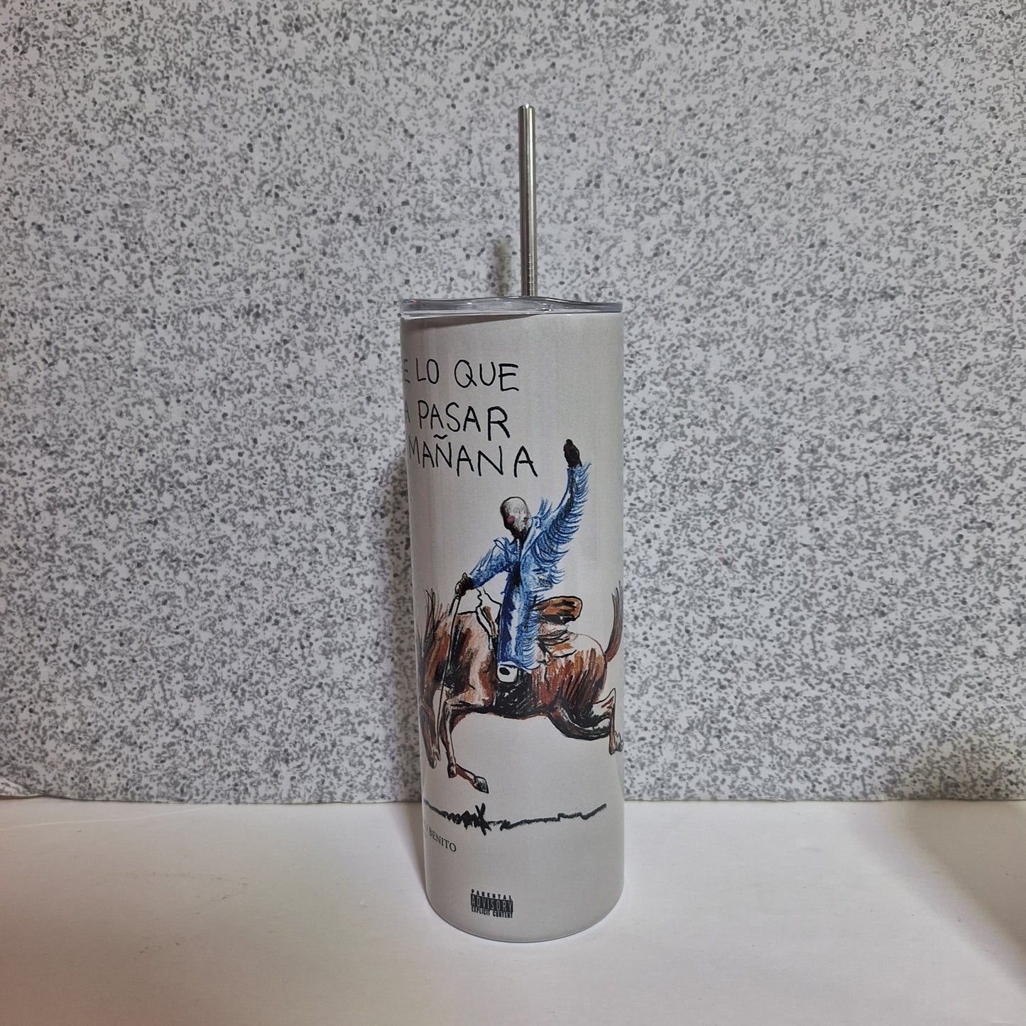 Bad Bunny Skinny Tumbler