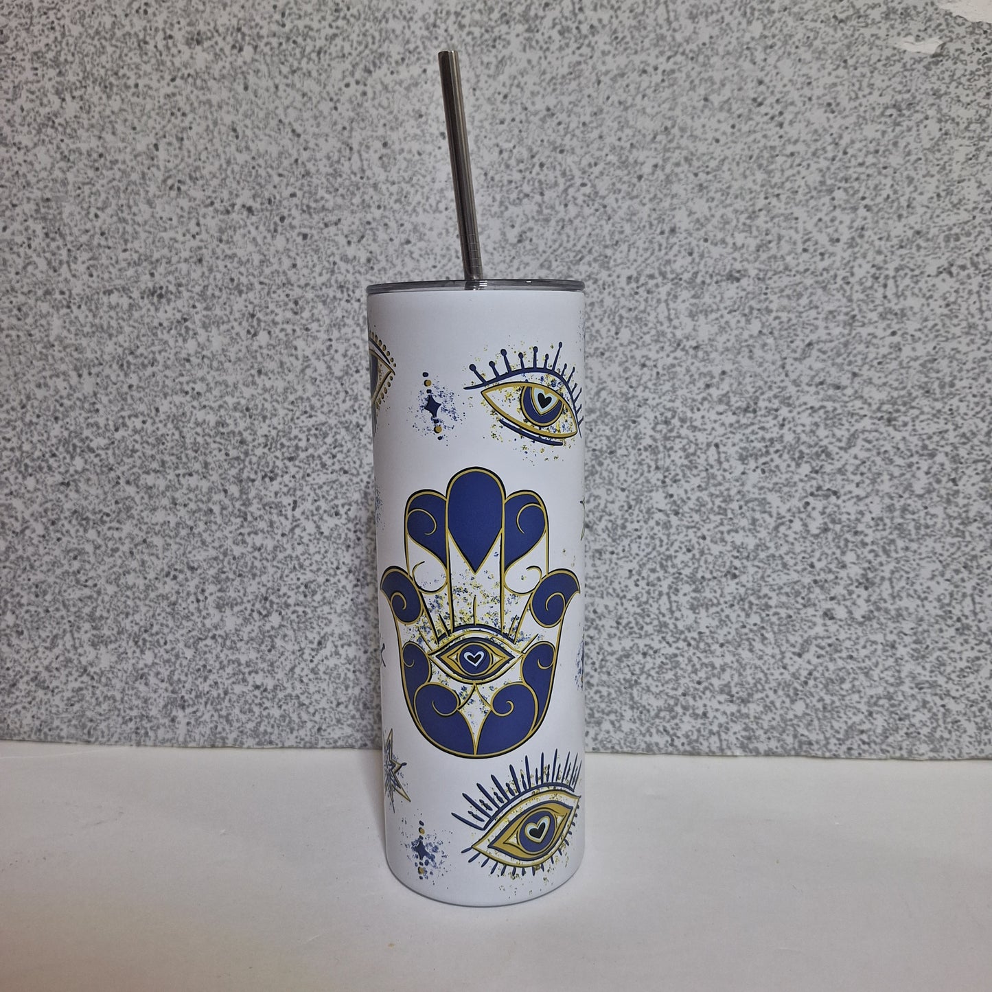 Evil Eye Skinny Tumbler