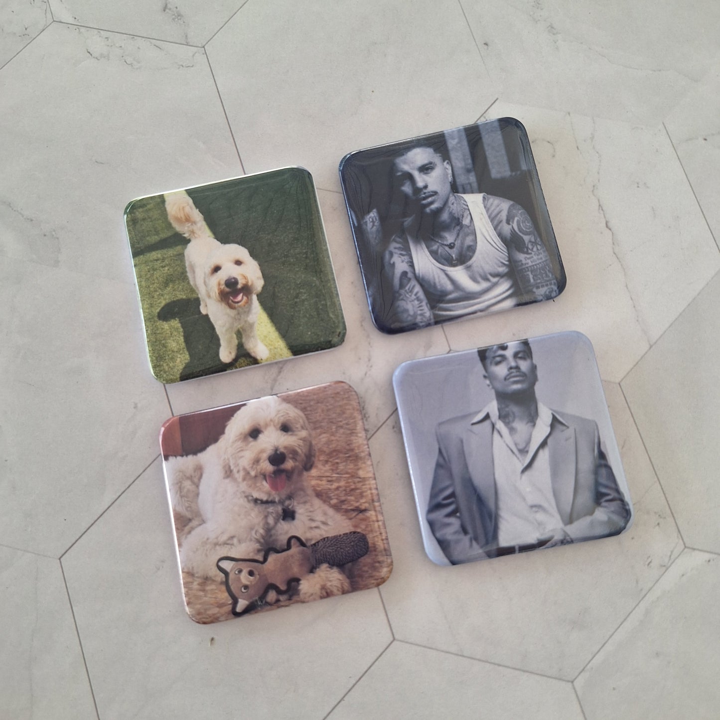 4 Custom Photo Magnets (Round Corner) 2"x2"