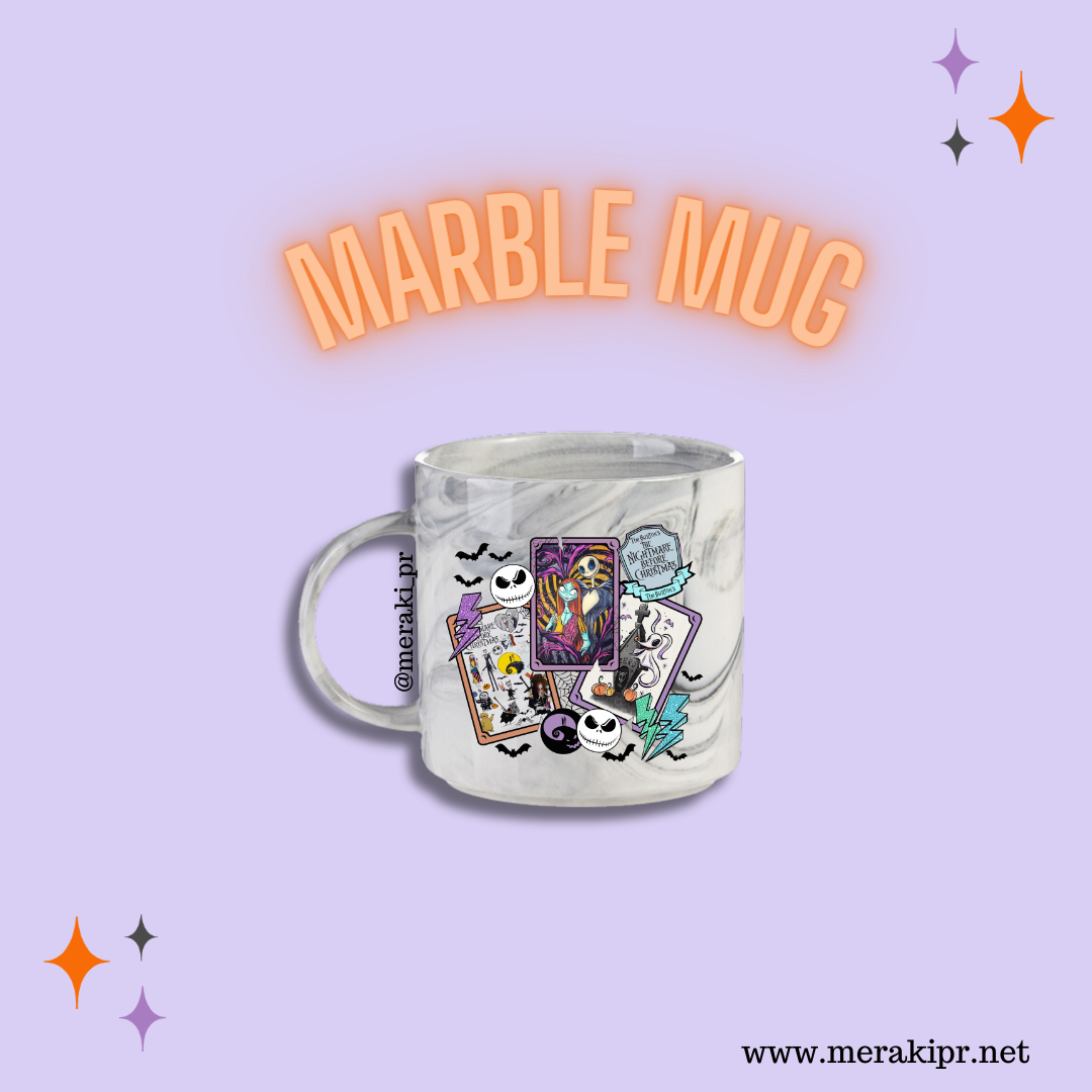 Jack n Sally Marble Mug