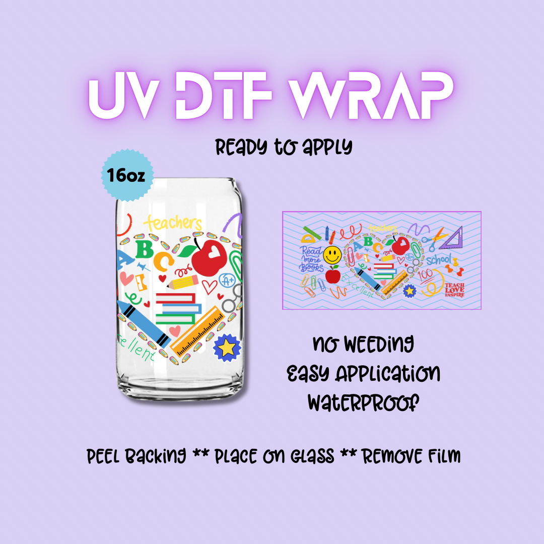 Teacher UV DTF WRAP
