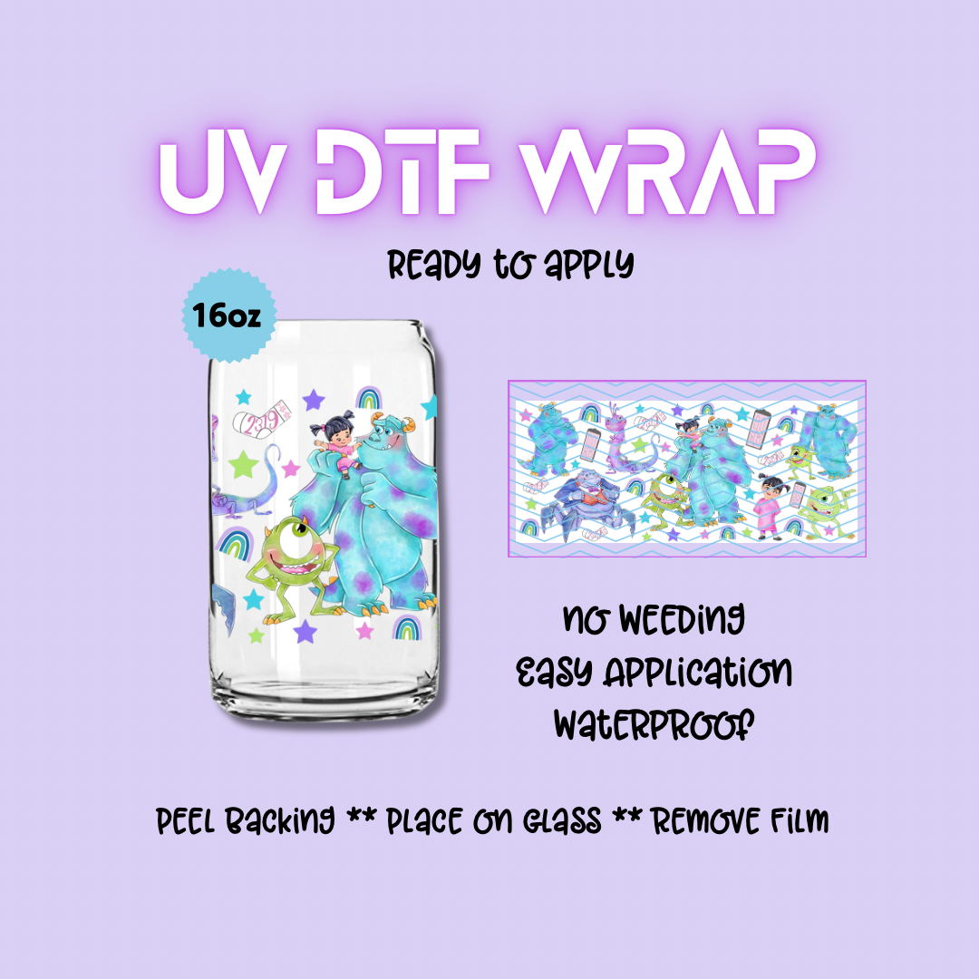 Monster Inc. UV DTF WRAP
