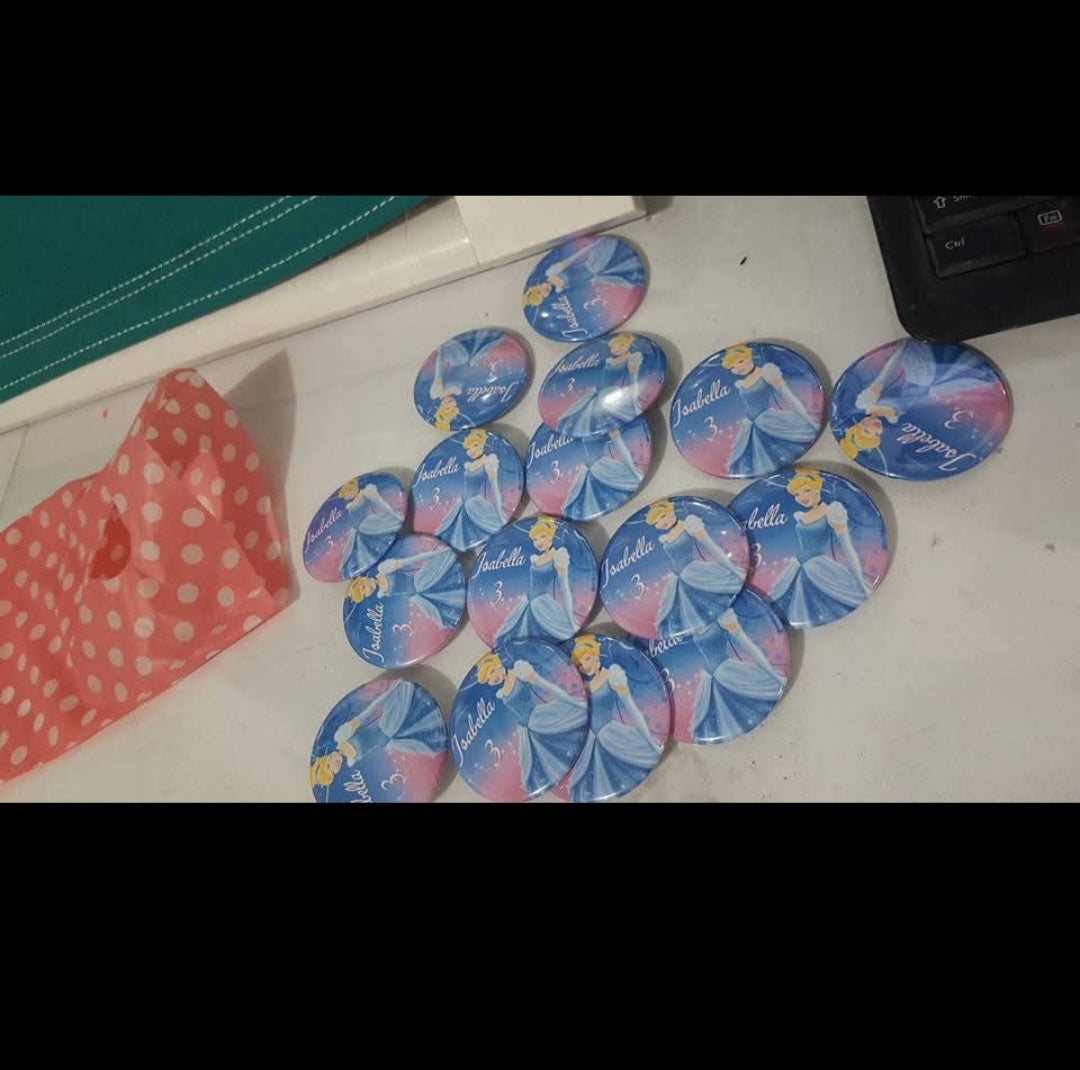 Button Pins 2 1/4" -12pcs set
