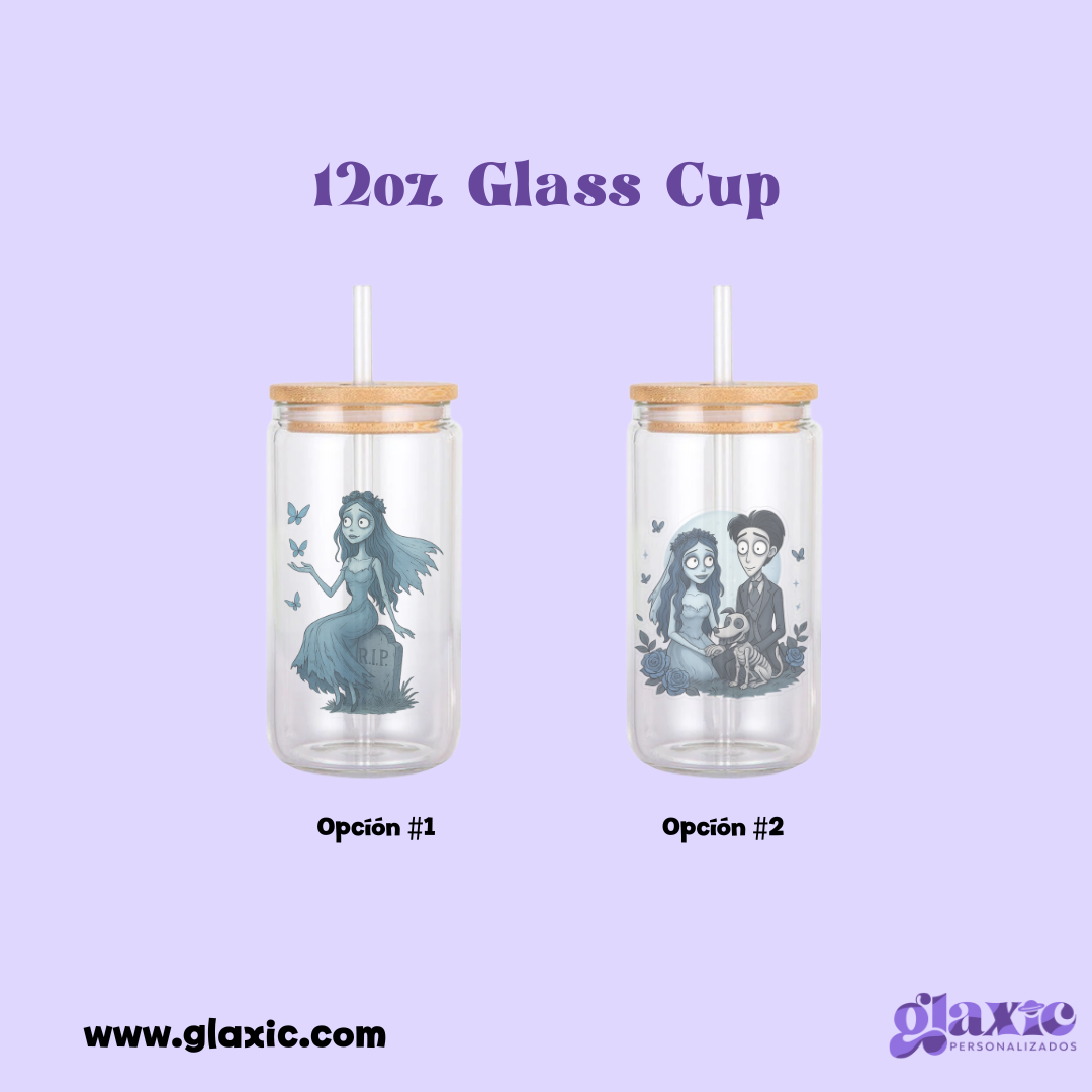 12oz- Corpse Bride Glass Cup