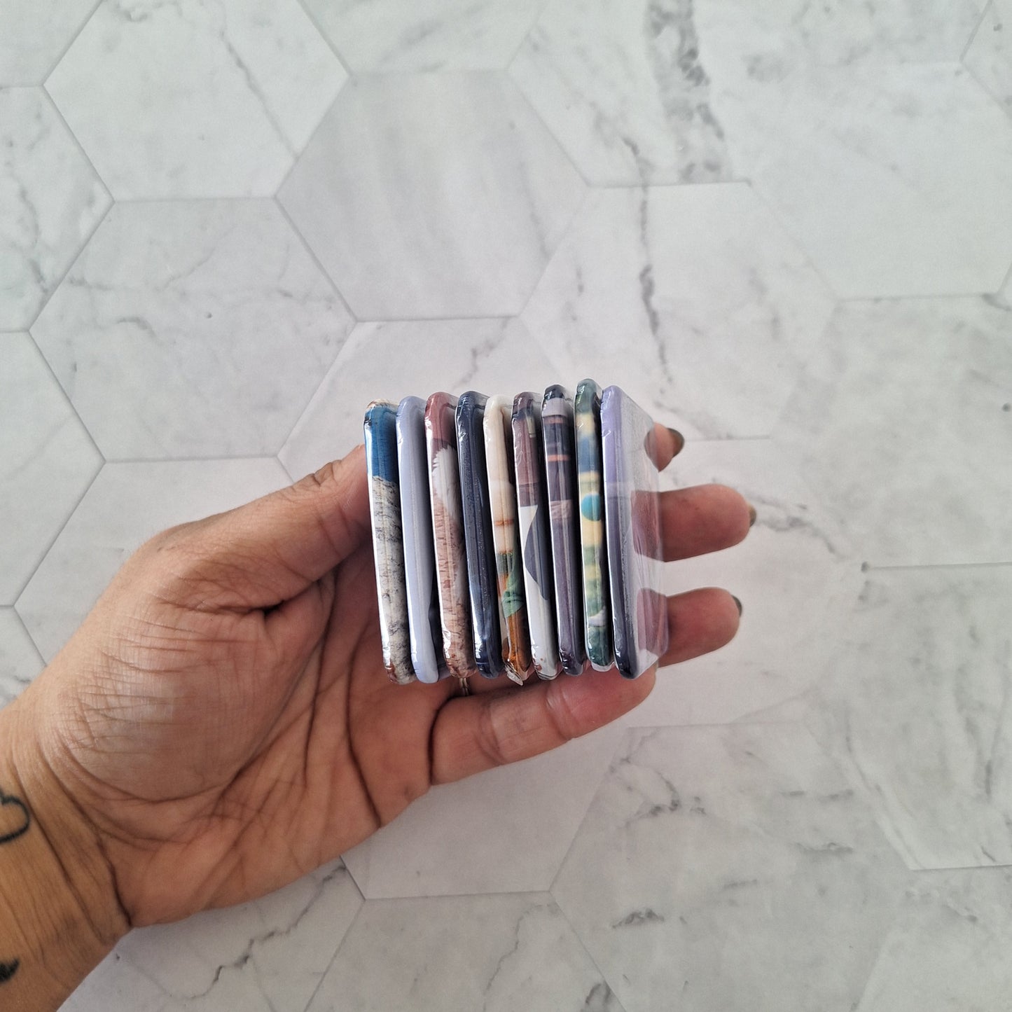 9 Custom Photo Magnets (Round Corner) 2"x2"