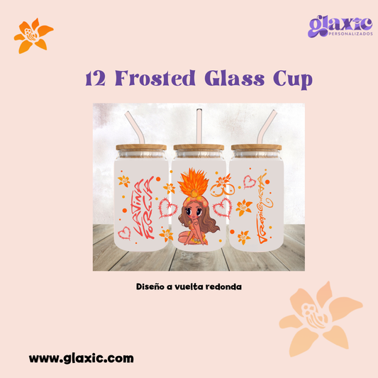 Tropicoqueta Frosted Glass Cup