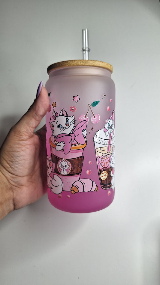 Marie- The Aristocats Glass Cup
