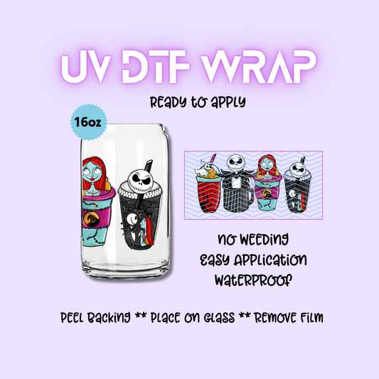 Jack and Sally UV DTF WRAP