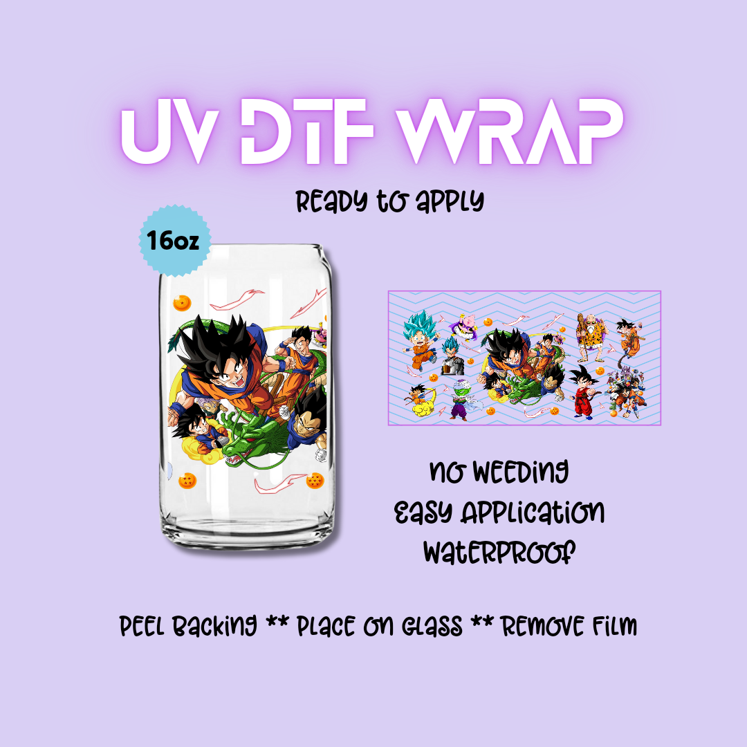 Dragon Ball UV DTF WRAP