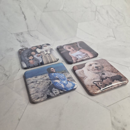 9 Custom Photo Magnets (Round Corner) 2"x2"