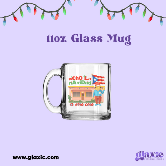 Concho- Navidad Glass Mug