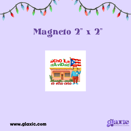 Concho Navidad- Magneto 2" x 2"