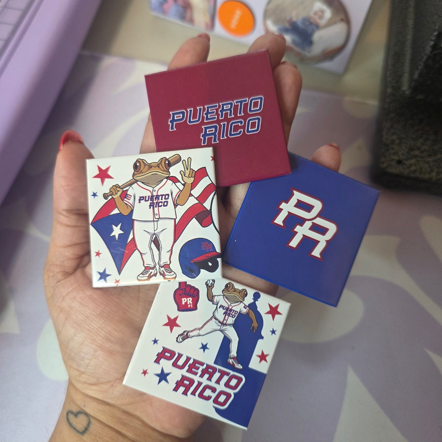 PR Baseball Team Magnetos