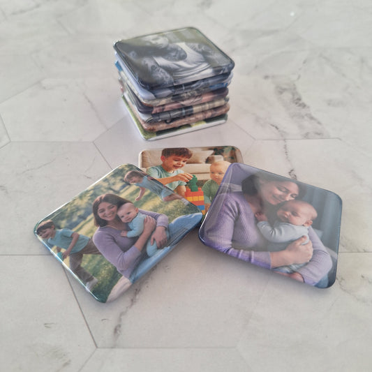 9 Custom Photo Magnets (Round Corner) 2"x2"